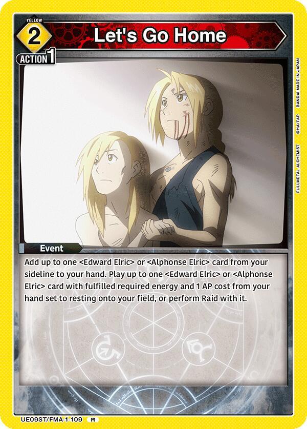 Let's Go Home (UE09ST/FMA-1-109) [UE09ST: FULLMETAL ALCHEMIST Starter Deck]
