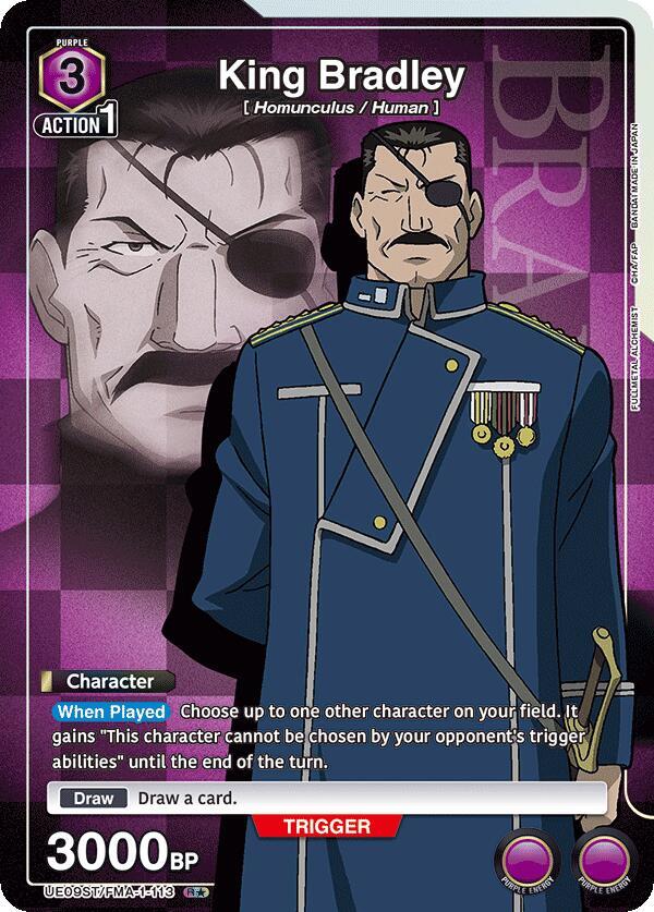King Bradley (R*) (UE09ST/FMA-1-113) [UE09ST: FULLMETAL ALCHEMIST Starter Deck]
