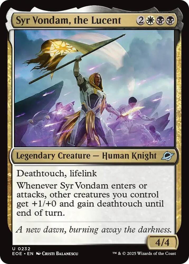 Syr Vondam, the Lucent [Edge of Eternities]