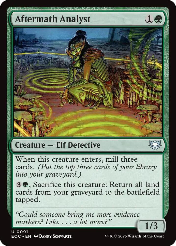 Aftermath Analyst [Edge of Eternities Commander]