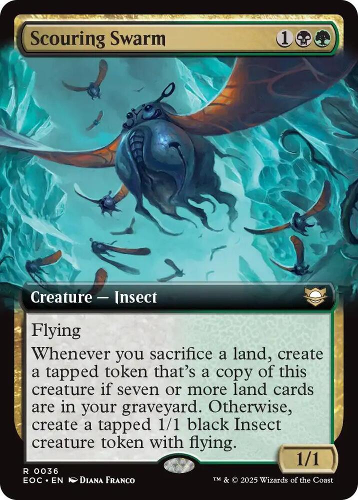 Scouring Swarm (Extended Art) [Edge of Eternities Commander]