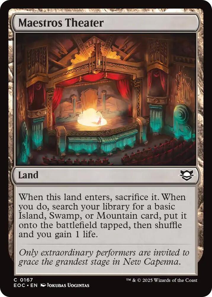 Maestros Theater [Edge of Eternities Commander]