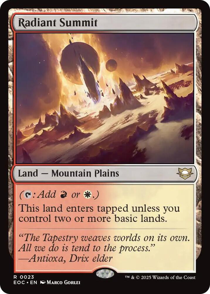 Radiant Summit [Edge of Eternities Commander]