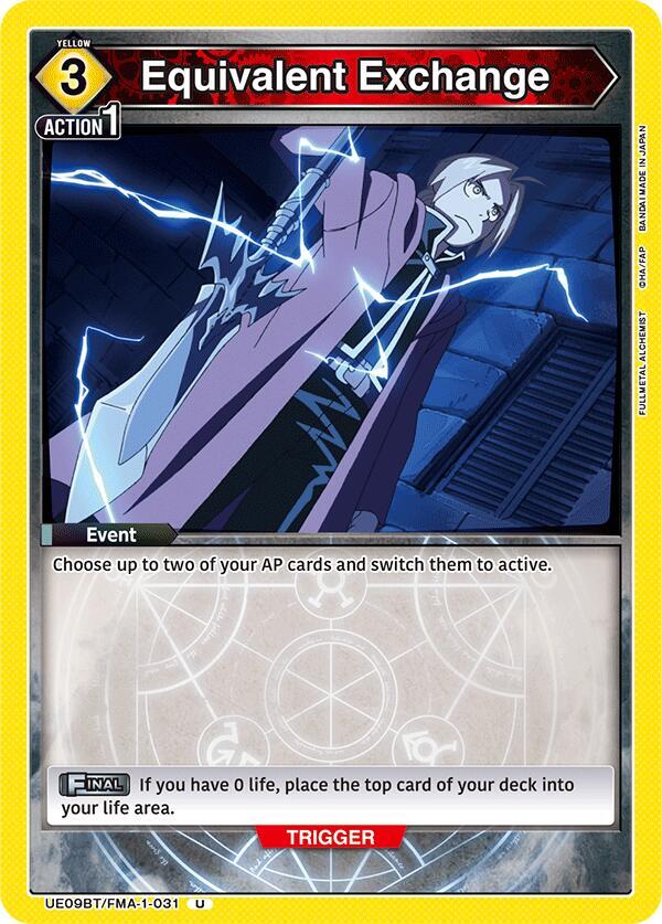 Equivalent Exchange (UE09BT/FMA-1-031) [UE09BT: FULLMETAL ALCHEMIST]