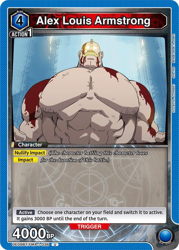 Alex Louis Armstrong (036) (UE09BT/FMA-1-036) [UE09BT: FULLMETAL ALCHEMIST]