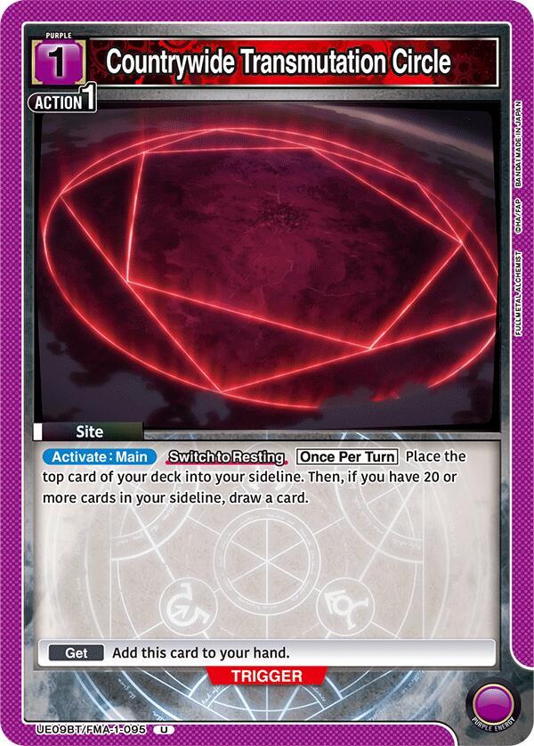 Countrywide Transmutation Circle (UE09BT/FMA-1-095) [UE09BT: FULLMETAL ALCHEMIST]