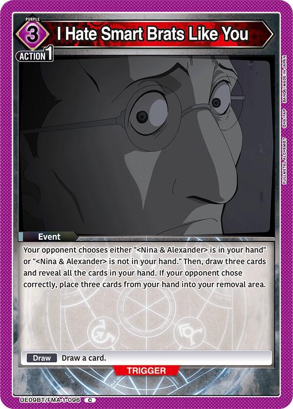 I Hate Smart Brats Like You (UE09BT/FMA-1-096) [UE09BT: FULLMETAL ALCHEMIST]