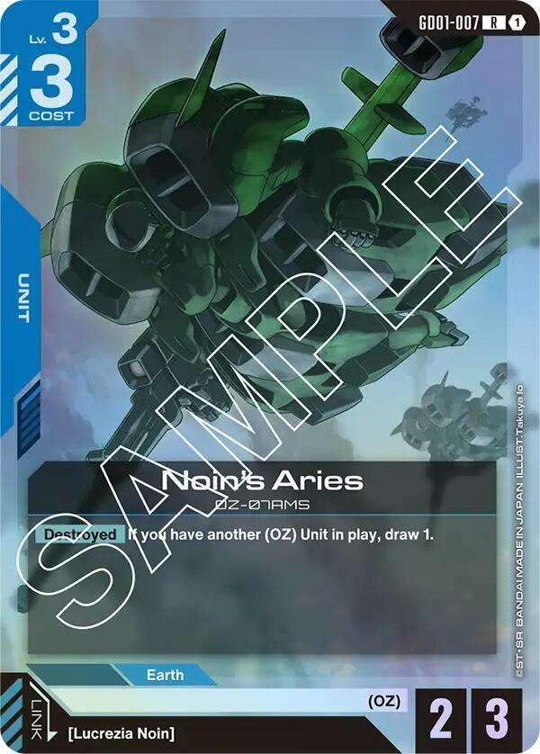 Noin's Aries (GD01-007) [Newtype Rising]