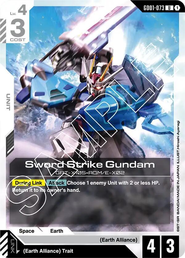 Sword Strike Gundam (GD01-073) [Newtype Rising]