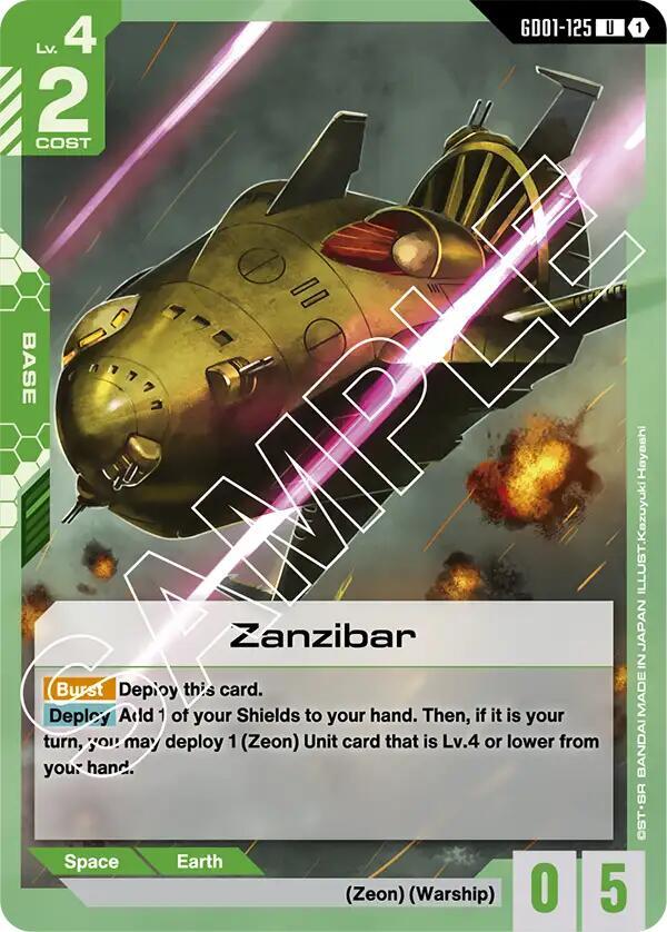 Zanzibar (GD01-125) [Newtype Rising]