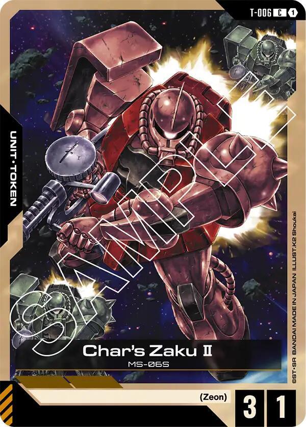 Char's Zaku II (T-006) Token (T-006) [Newtype Rising]