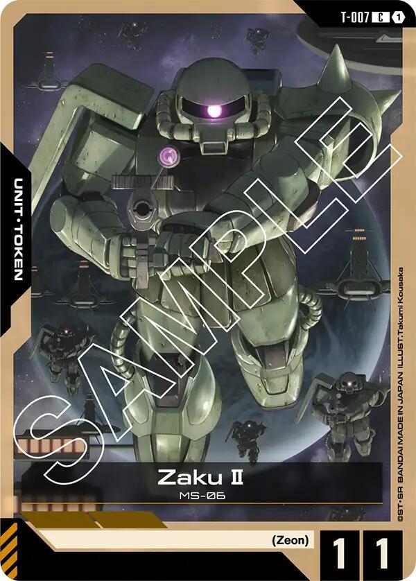 Zaku II (T-007) Token (T-007) [Starter Deck 03: Zeon's Rush]