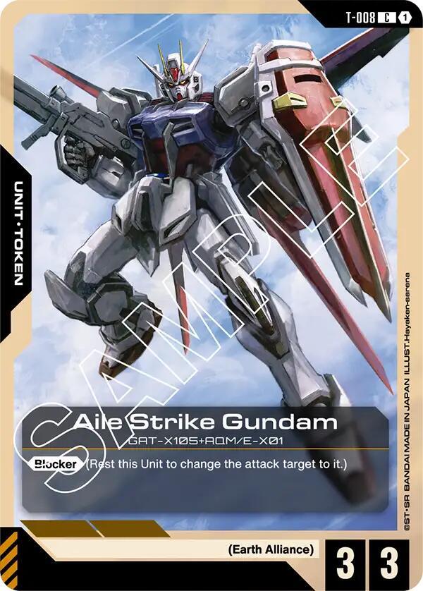 Aile Strike Gundam (T-008) Token (T-008) [Starter Deck 04: SEED Strike]