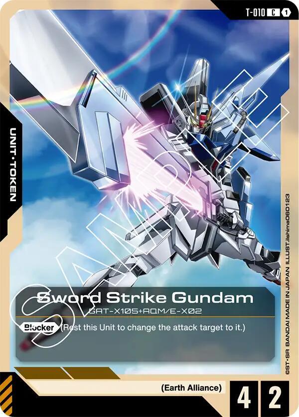 Sword Strike Gundam (T-010) Token (T-010) [Newtype Rising]