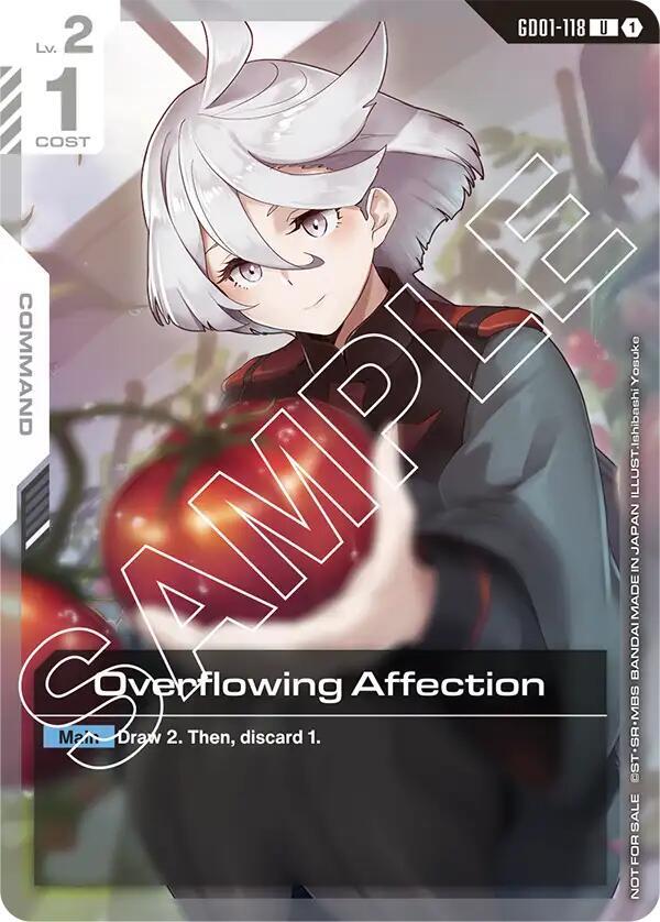 Overflowing Affection (Newtype Challenge 2025 Mission 1) (GD01-118) [Gundam Promotional Cards]