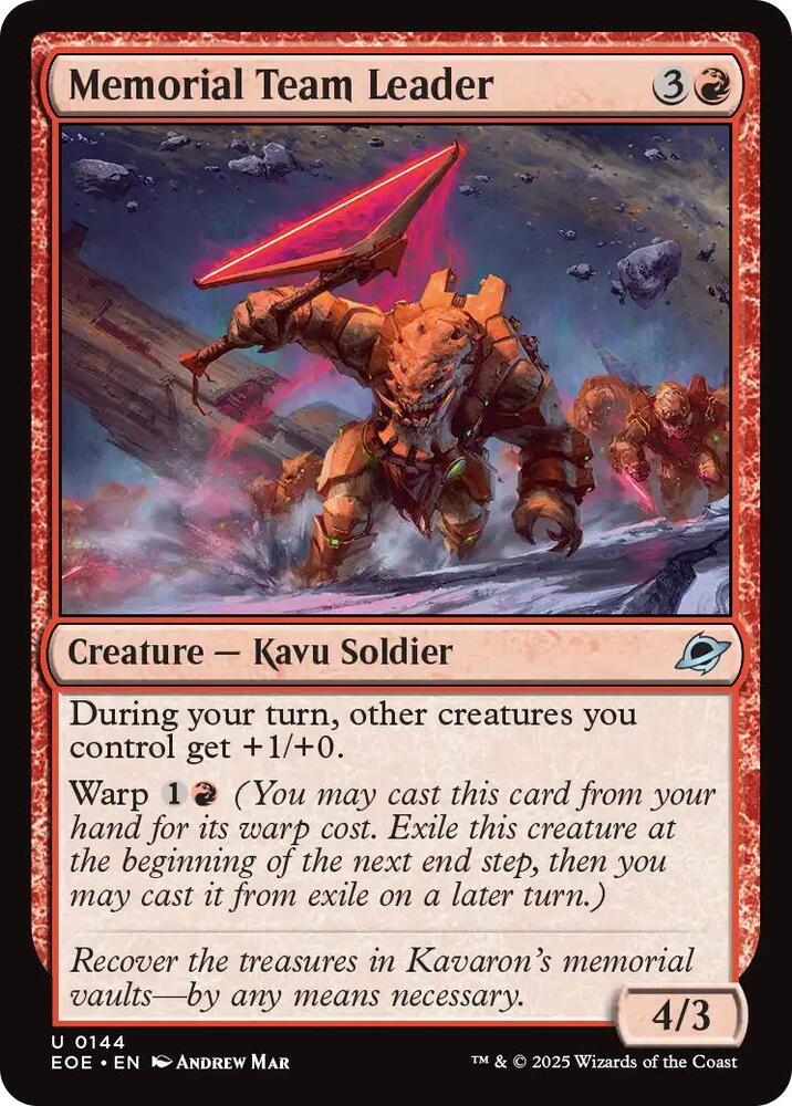 Memorial Team Leader [Edge of Eternities]