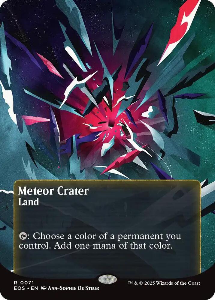 Meteor Crater (0071) (Borderless) [Edge of Eternities: Stellar Sights]