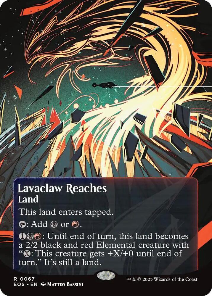 Lavaclaw Reaches (0067) (Borderless) [Edge of Eternities: Stellar Sights]