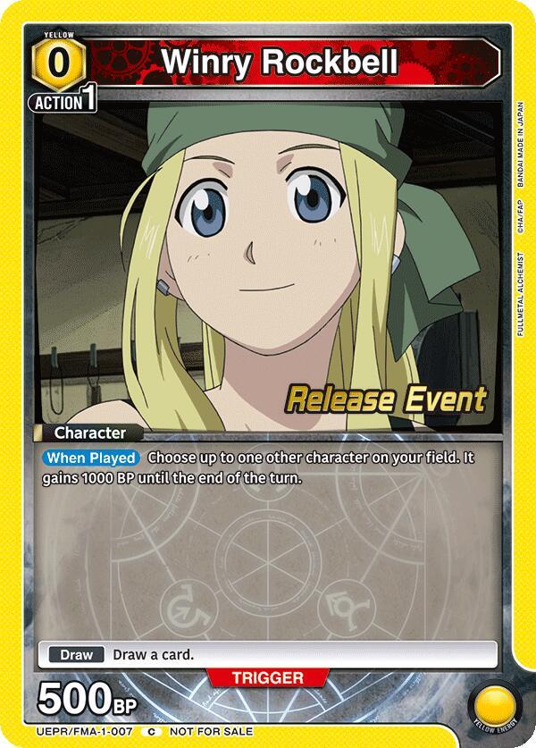 Winry Rockbell (007) (UEPR/FMA-1-007) [UE09BT: FULLMETAL ALCHEMIST Release Event Cards]