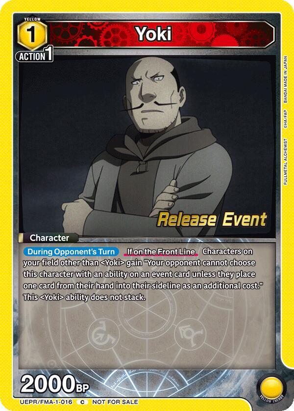 Yoki (UEPR/FMA-1-016) [UE09BT: FULLMETAL ALCHEMIST Release Event Cards]