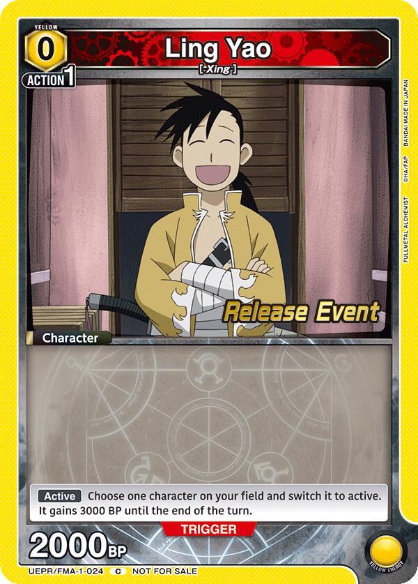 Ling Yao (024) (UEPR/FMA-1-024) [UE09BT: FULLMETAL ALCHEMIST Release Event Cards]