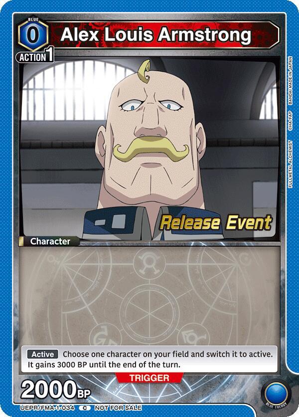 Alex Louis Armstrong (034) (UEPR/FMA-1-034) [UE09BT: FULLMETAL ALCHEMIST Release Event Cards]