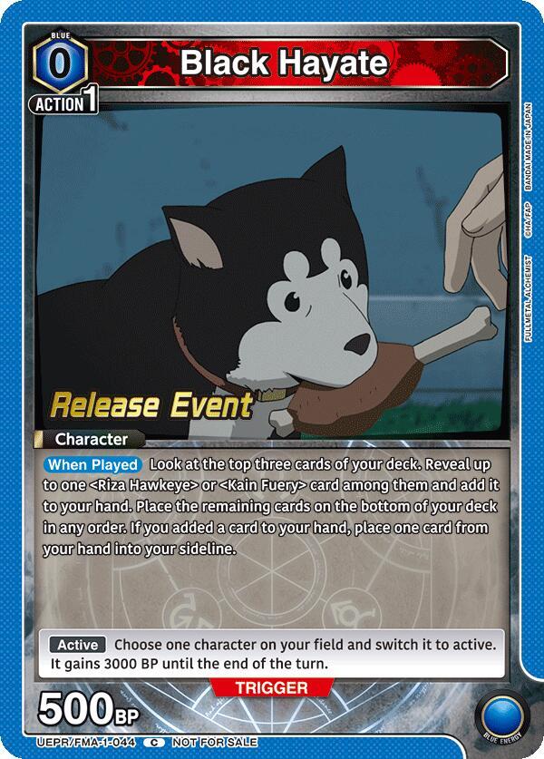 Black Hayate (UEPR/FMA-1-044) [UE09BT: FULLMETAL ALCHEMIST Release Event Cards]