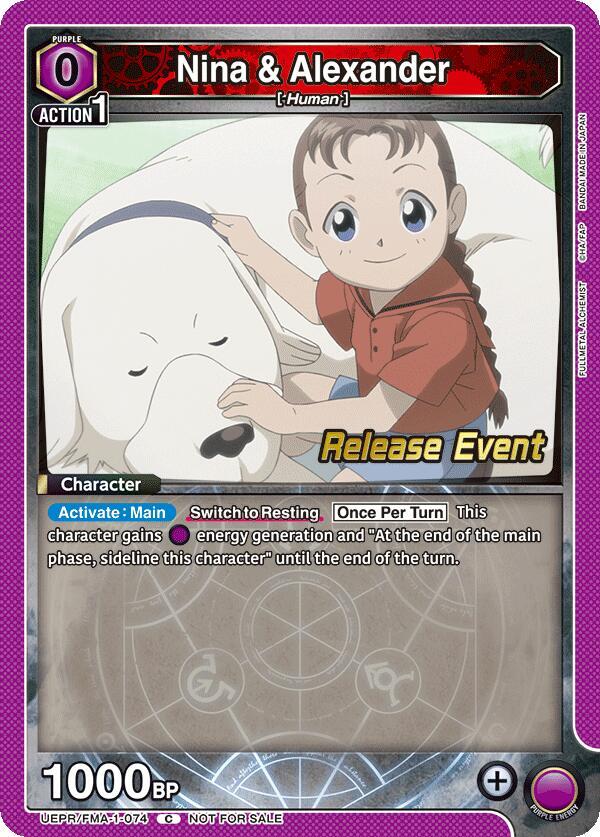 Nina & Alexander (074) (UEPR/FMA-1-074) [UE09BT: FULLMETAL ALCHEMIST Release Event Cards]