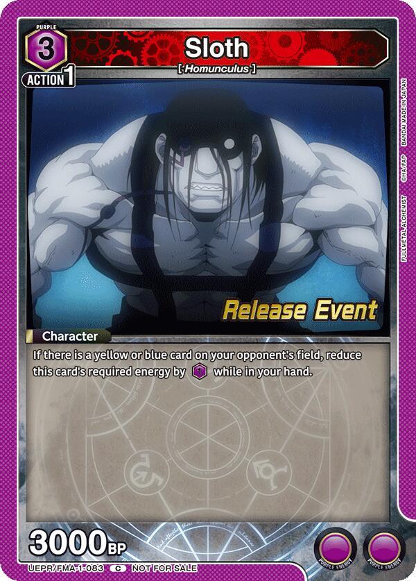 Sloth (UEPR/FMA-1-083) [UE09BT: FULLMETAL ALCHEMIST Release Event Cards]