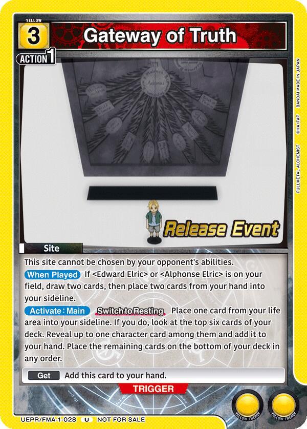 Gateway of Truth (UEPR/FMA-1-028) [UE09BT: FULLMETAL ALCHEMIST Release Event Cards]