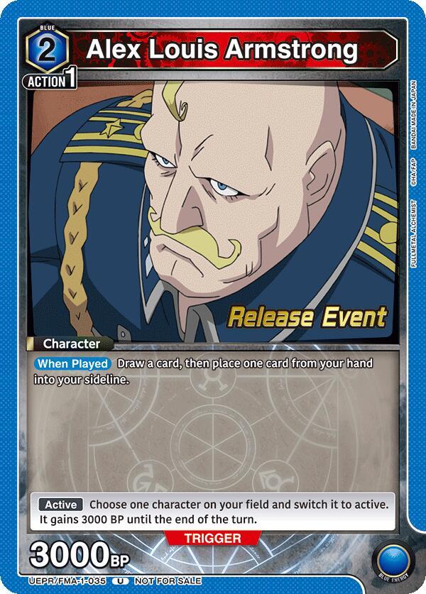 Alex Louis Armstrong (035) (UEPR/FMA-1-035) [UE09BT: FULLMETAL ALCHEMIST Release Event Cards]