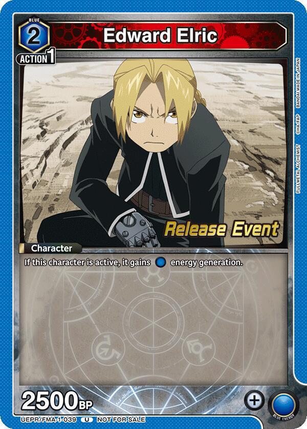 Edward Elric (039) (UEPR/FMA-1-039) [UE09BT: FULLMETAL ALCHEMIST Release Event Cards]