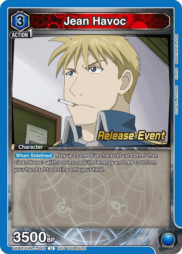 Jean Havoc (UEPR/FMA-1-042) [UE09BT: FULLMETAL ALCHEMIST Release Event Cards]