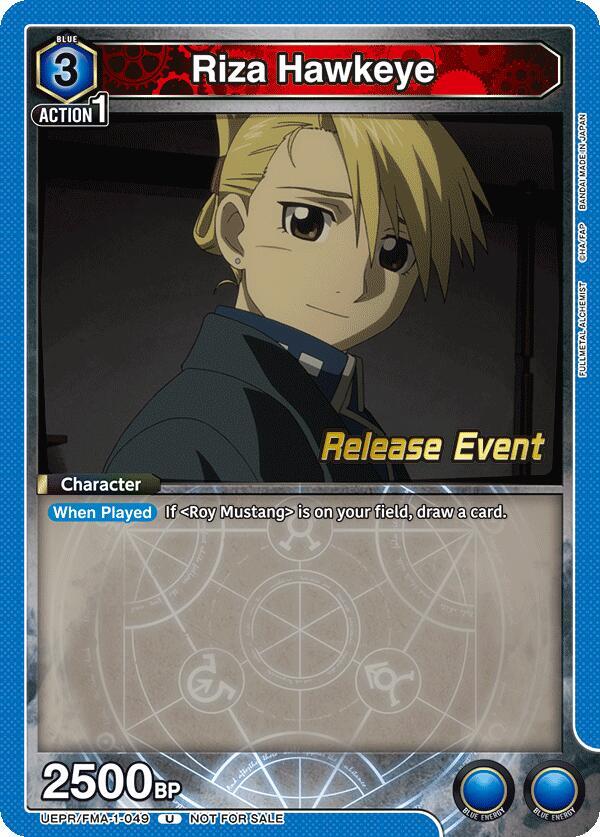 Riza Hawkeye (049) (UEPR/FMA-1-049) [UE09BT: FULLMETAL ALCHEMIST Release Event Cards]