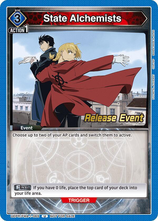 State Alchemists (UEPR/FMA-1-065) [UE09BT: FULLMETAL ALCHEMIST Release Event Cards]