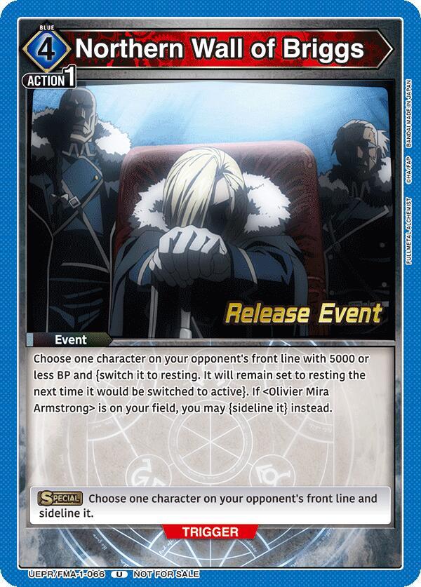 Northern Wall of Briggs (UEPR/FMA-1-066) [UE09BT: FULLMETAL ALCHEMIST Release Event Cards]