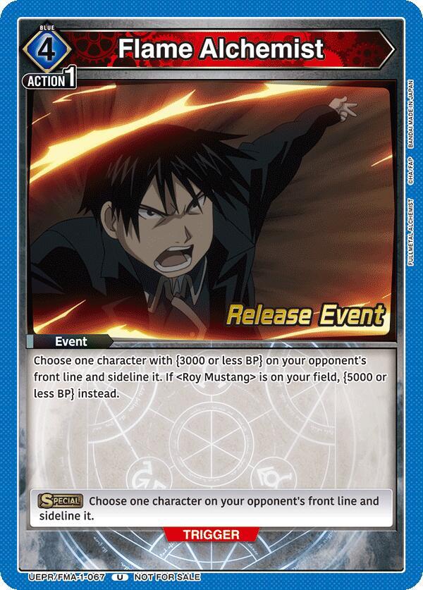 Flame Alchemist (UEPR/FMA-1-067) [UE09BT: FULLMETAL ALCHEMIST Release Event Cards]