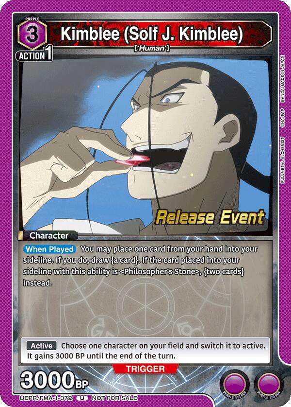 Kimblee (Solf J. Kimblee) (072) (UEPR/FMA-1-072) [UE09BT: FULLMETAL ALCHEMIST Release Event Cards]