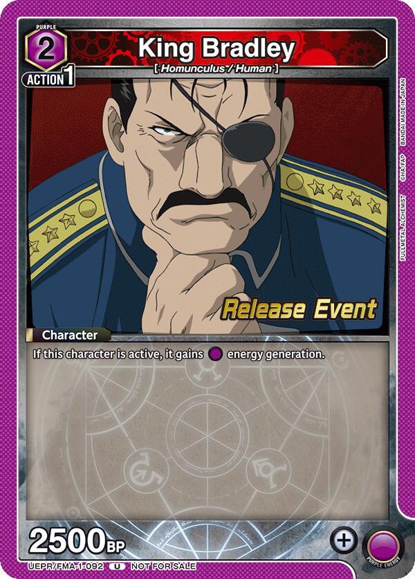 King Bradley (092) (UEPR/FMA-1-092) [UE09BT: FULLMETAL ALCHEMIST Release Event Cards]