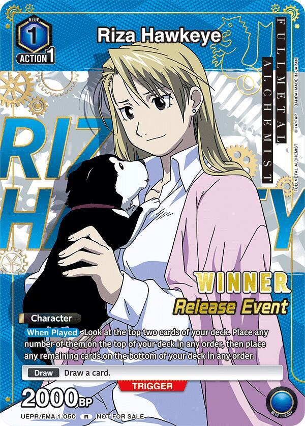 Riza Hawkeye (Release Event Winner) (UEPR/FMA-1-050) [UE09BT: FULLMETAL ALCHEMIST Release Event Cards]