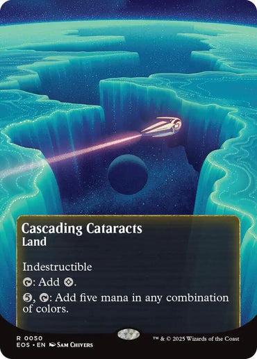 Cascading Cataracts (0050) (Borderless) [Edge of Eternities: Stellar Sights]