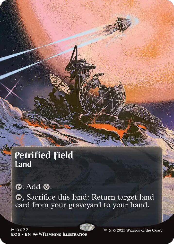 Petrified Field (0077) (Borderless) [Edge of Eternities: Stellar Sights]