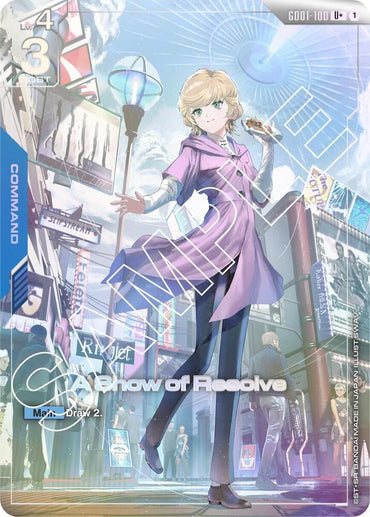A Show of Resolve (U+) (GD01-100) [Newtype Rising]