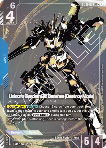 Unicorn Gundam 02 Banshee (Destroy Mode) (LR+) (GD01-003) [Newtype Rising]