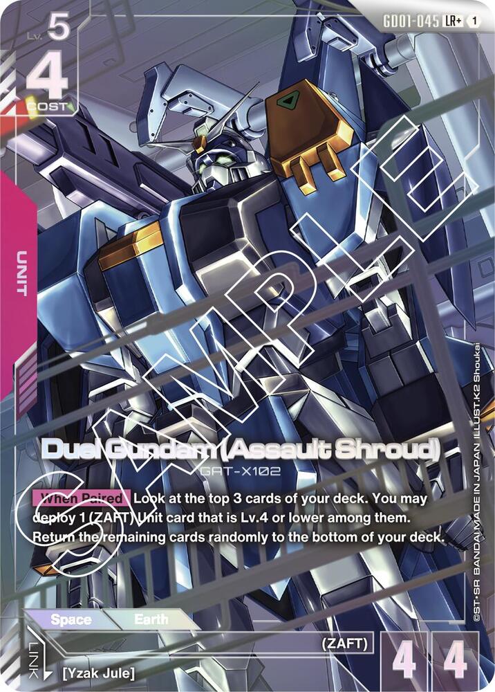 Duel Gundam (Assault Shroud) (LR+) (GD01-045) [Newtype Rising]