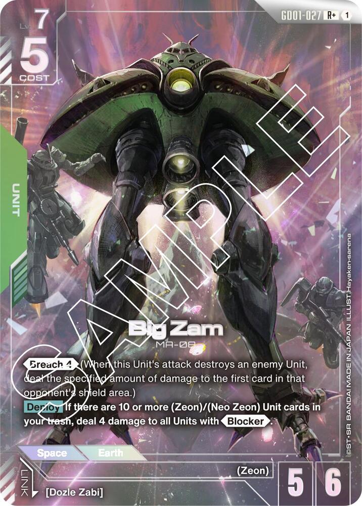 Big Zam (R+) (GD01-027) [Newtype Rising]
