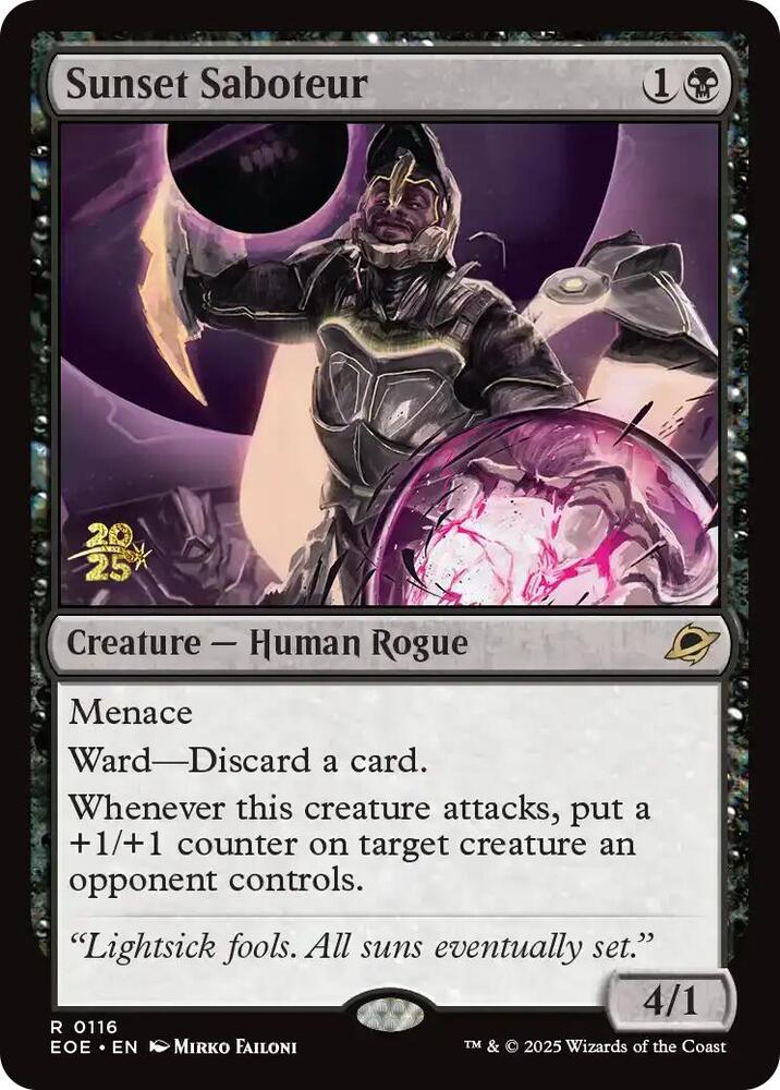 Sunset Saboteur [Edge of Eternities Prerelease Promos]