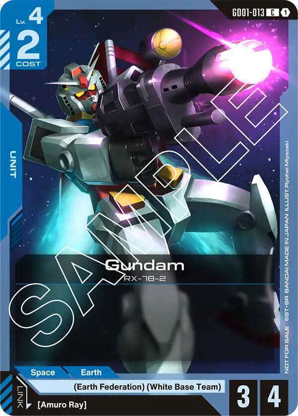 Gundam (GD01-013) (Launch Kit 01) (GD01-013) [Gundam Promotional Cards]