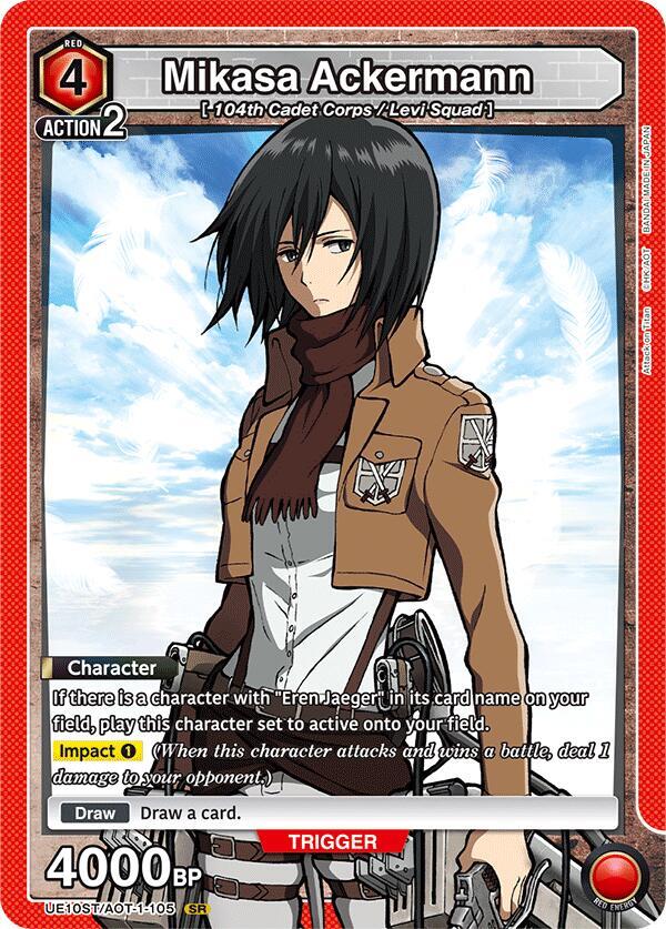 Mikasa Ackermann (105) (UE10ST/AOT-1-105) [UE10ST: Attack on Titan Starter Deck]