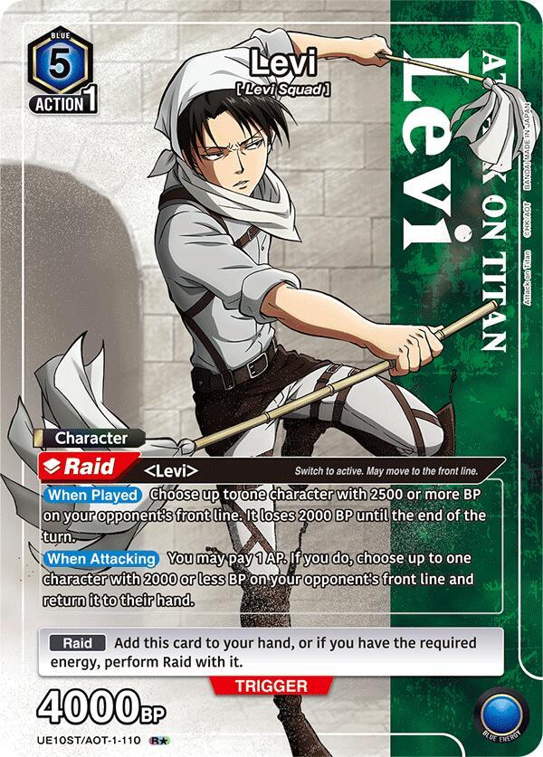 Levi (R*) (UE10ST/AOT-1-110) [UE10ST: Attack on Titan Starter Deck]